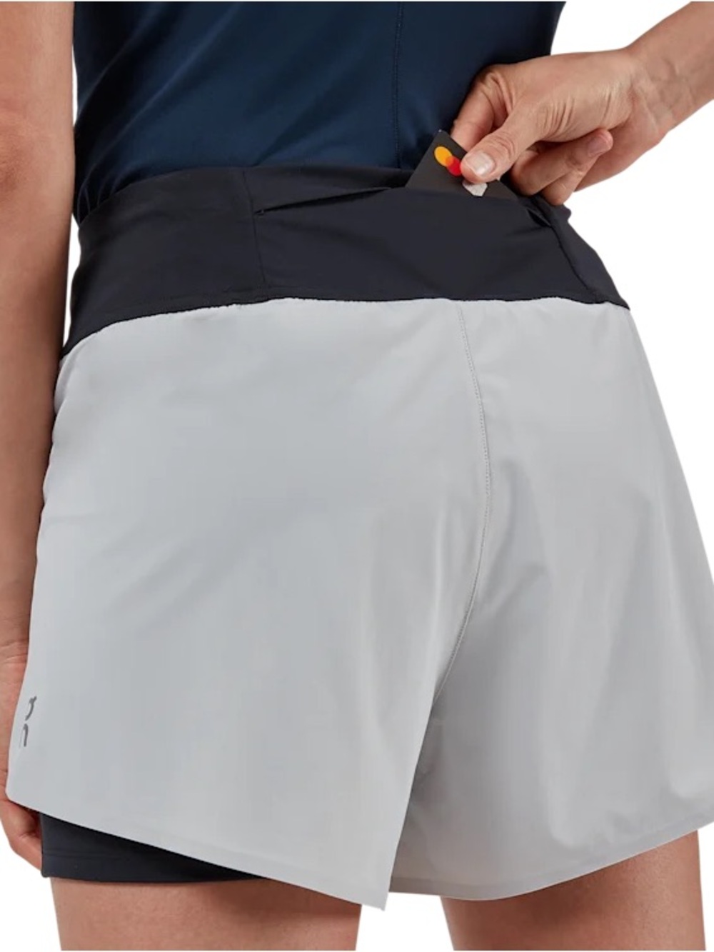 On Running Shorts with Inner Compression Tight - Picture 5 of 8